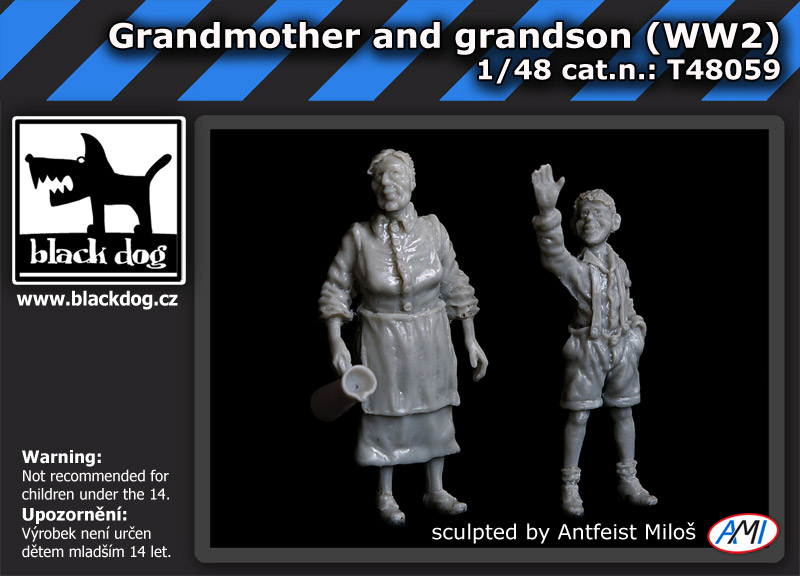 [사전 예약] T48059 1/48 Grandmother and grandson