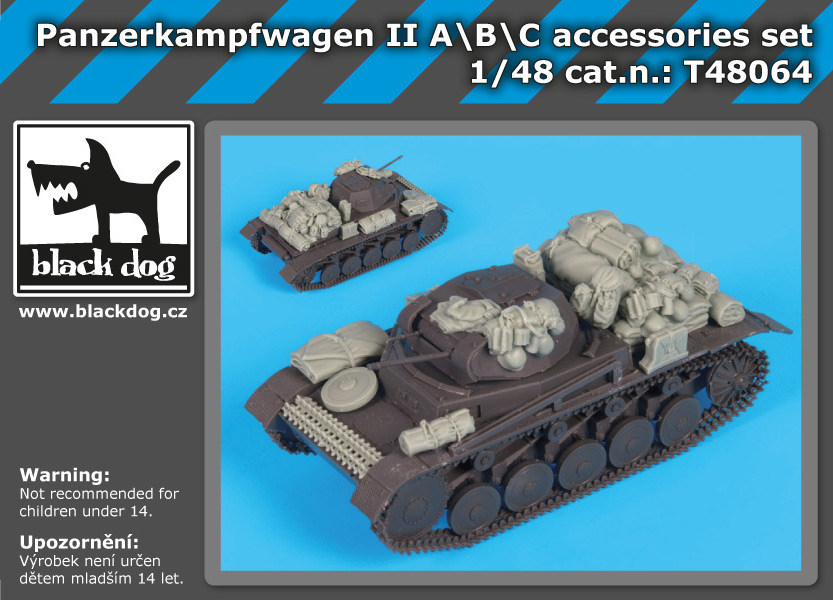 [사전 예약] T48064 1/48 Panzerkampfwagen II A/B/C accessories set for Tamiya
