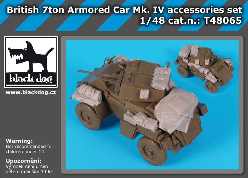 T48065 1/48 British 7 ton armored car Mk. IV accessories set for Tamiya