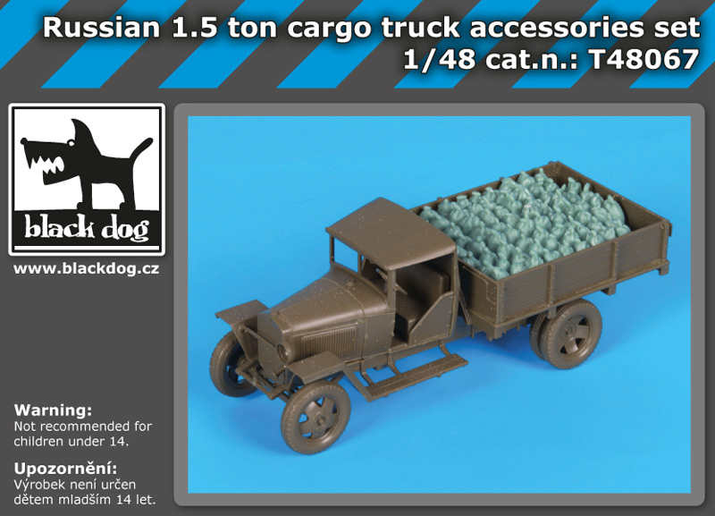 [사전 예약] T48067 1/48 Russian 1.5 ton Cargo Truck accessories set for Tamiya