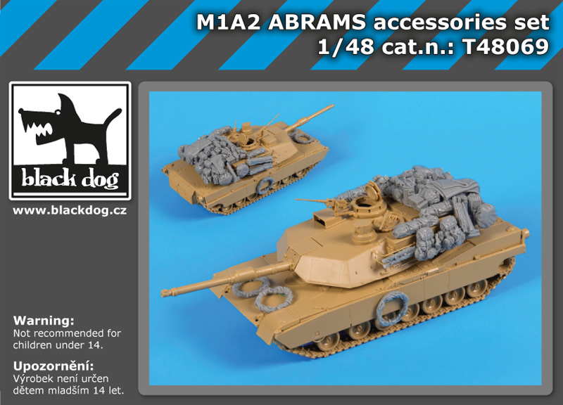 [사전 예약] T48069 1/48 M1A2 Abrams accessories set for Tamiya