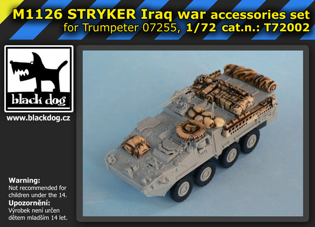 [사전 예약] T72002 1/72 M1126 STRYKER Iraq War for Trumpeter 07255, 7 resin parts
