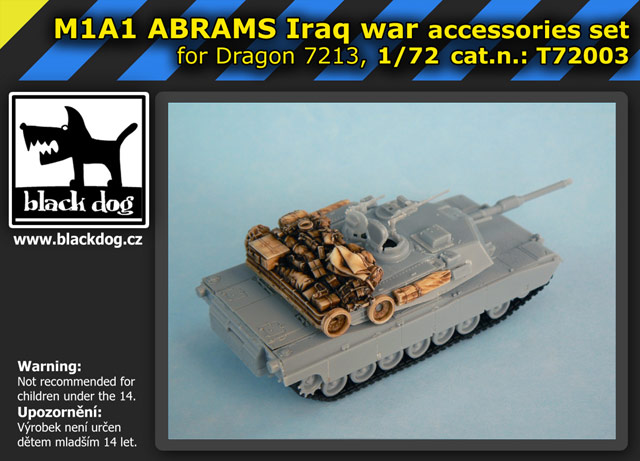 [사전 예약] T72003 1/72 M1A1 ABRAMS Iraq War for Dragon 07213, 7 resin parts