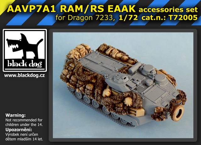 [사전 예약] T72005 1/72 AAVP7A1 RAM/RS EAAK for Dragon 07233, 10 resin parts