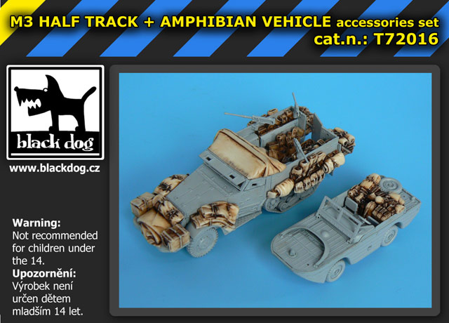 [사전 예약] T72016 1/72 M3 Half Track +amphibian vehicle for Trumpeter