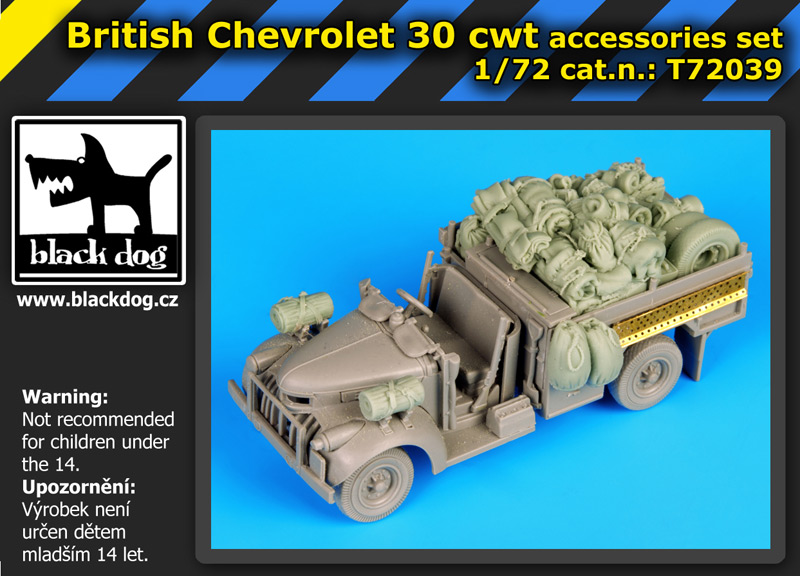 [사전 예약] T72039 1/72 British Chevrolet 30 cwt accesories set for Dragon