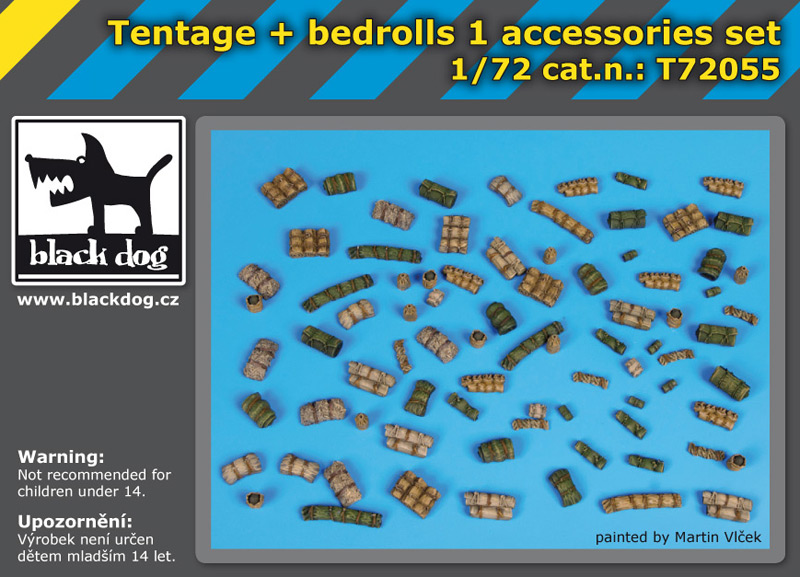 [사전 예약] T72055 1/72 Tentage plus bedrols 1 accessories set