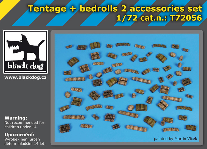 [사전 예약] T72056 1/72 Tentage plus bedrols 2 accessories set