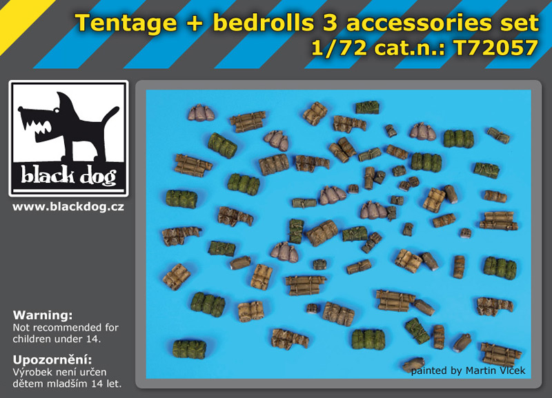 [사전 예약] T72057 1/72 Tentage plus bedrols 3 accessories set