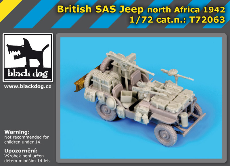 [사전 예약] T72063 1/72 British SAS jeep North Africa 1942 for Dragon