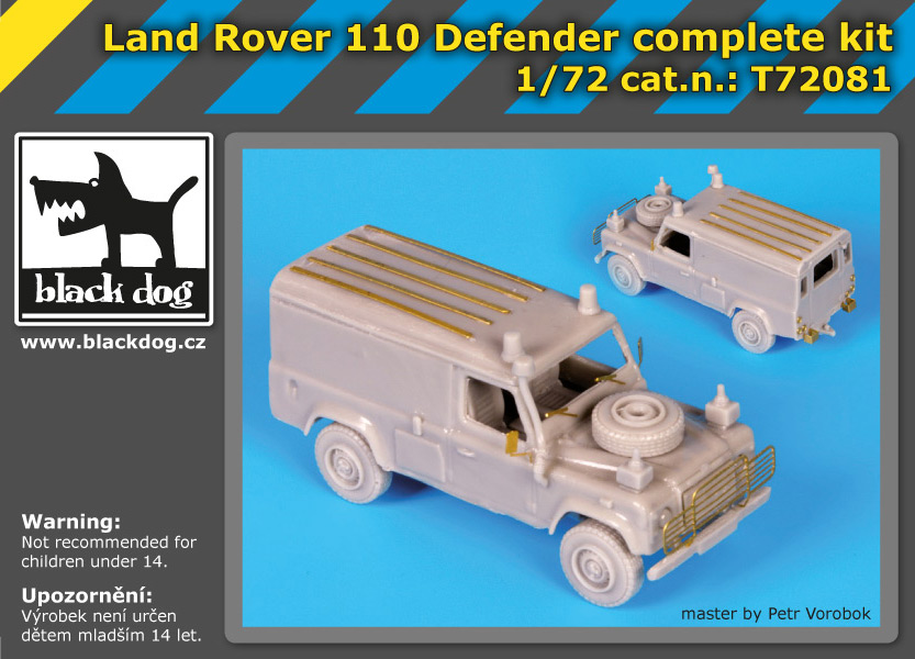 [사전 예약] T72081 1/72 Land Rover 110 Defender complete kit