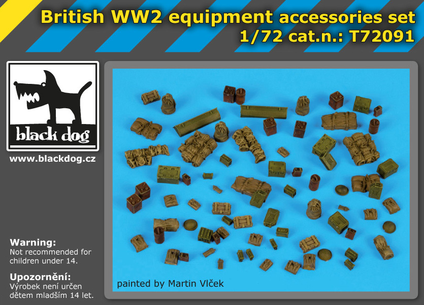 [사전 예약] T72091 1/72 British WW II equipment accessories set