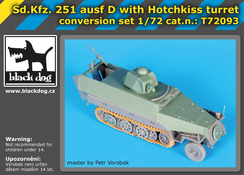 [사전 예약] T72093 1/72 Sd.Kfz.251 ausf D with Hotchkiss turret conv.set for Dragon