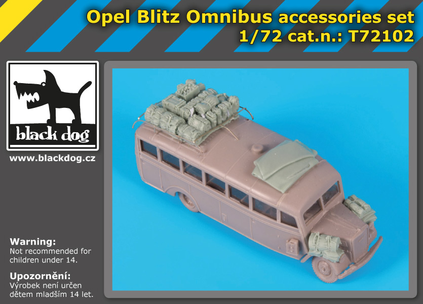 [사전 예약] T72102 1/72 Opel Blitz Omnibus accessories set for Roden
