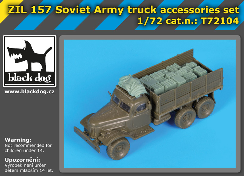 [사전 예약] T72104 1/72 Zil 157 Soviet army truck accessories set for Trumpeter