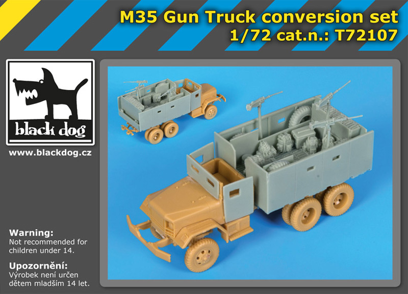[사전 예약] T72107 1/72 M 35 Gun Truck conversion set for Academy