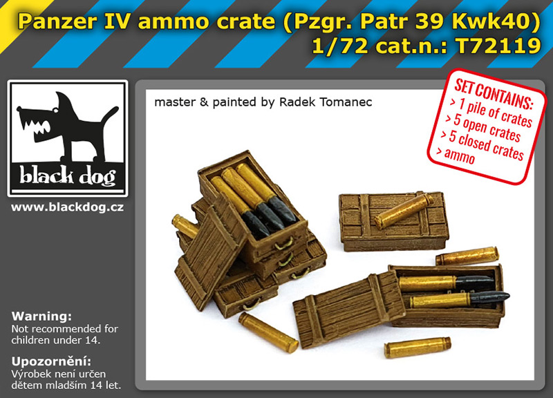 T72119 1/72 Panzer IV ammo crate