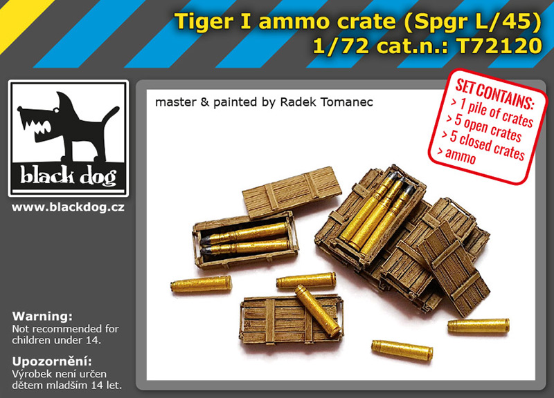 [사전 예약] T72120 1/72 Tiger I ammo crate