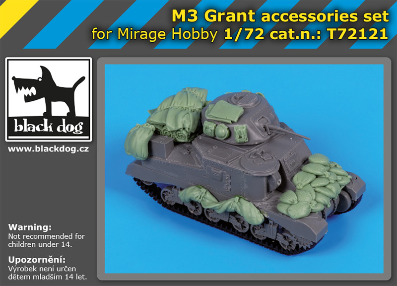 [사전 예약 ~3/17일] T72121 1/72 M 3 Grant accessories set Mirage hobby