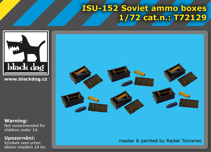 [사전 예약] T72129 1/72 ISU -152 Soviet ammo boxes