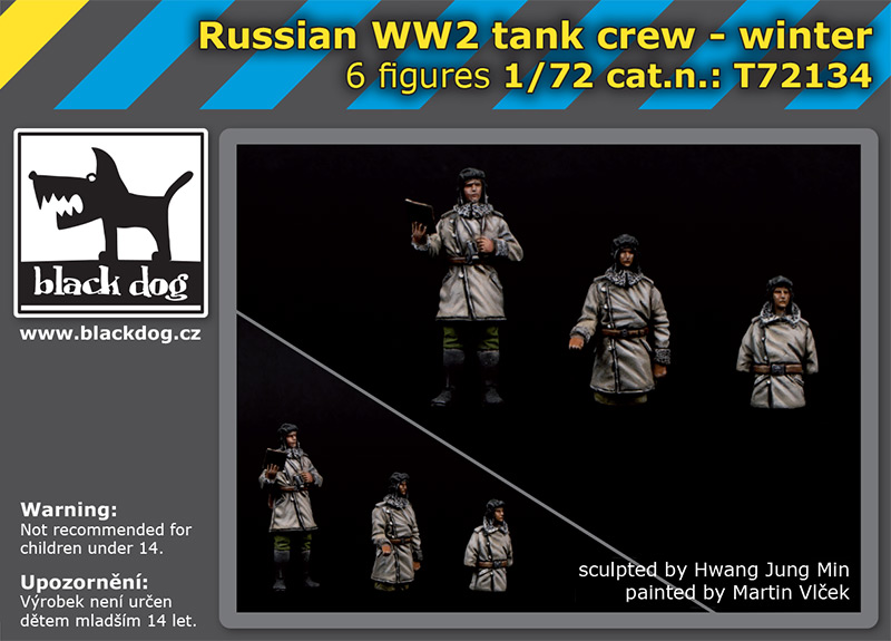 [사전 예약 ~3/17일] T72134 1/72 Russian WW II tank crew winter