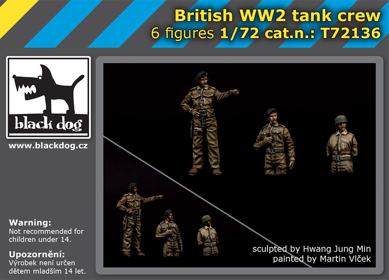 [사전 예약] T72136 1/72 British WW II tank crew