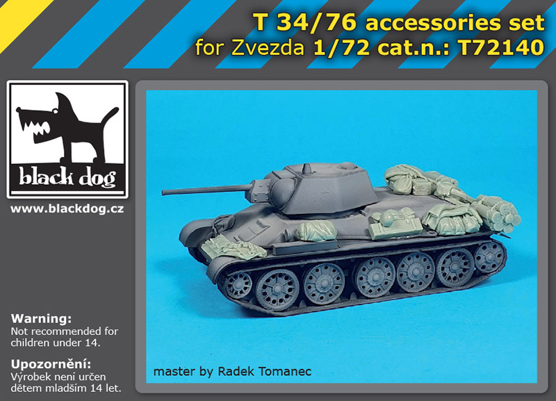 [사전 예약] T72140 1/72 T 34/76 accesories set for Zvezda