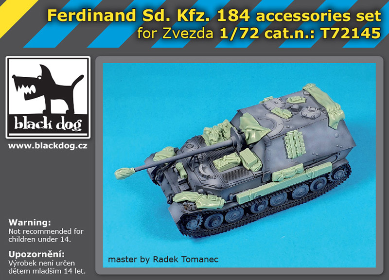 T72145 1/72 Ferdinand Sd. Kfz 184 accessories set for Zvezda