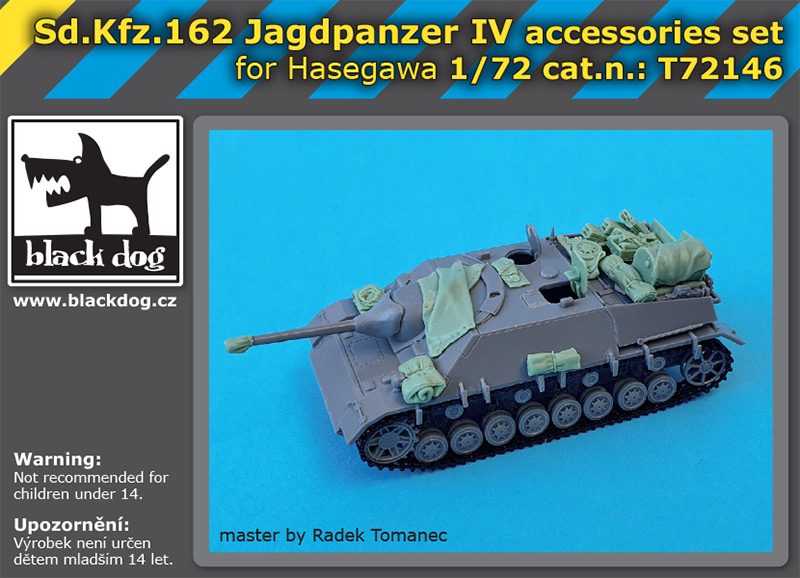 T72146 1/72 Sd.Kfz 162 Jagdpanzer IV accessories set for Hasegawa