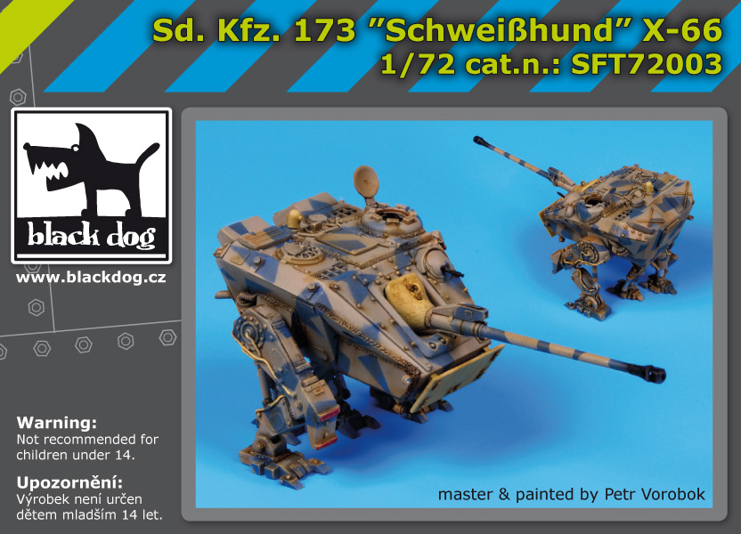[사전 예약 ~3/17일] SFT72003 Sd.Kf3.173 Schweibhund X-66