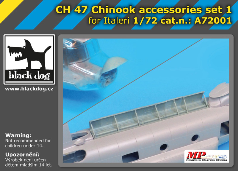 [사전 예약] A72001 1/72 CH-47 Chinook accessories set for Italeri