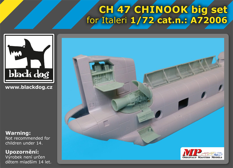[사전 예약] A72006 1/72 CH- 47 Chinnok big set for Italeri