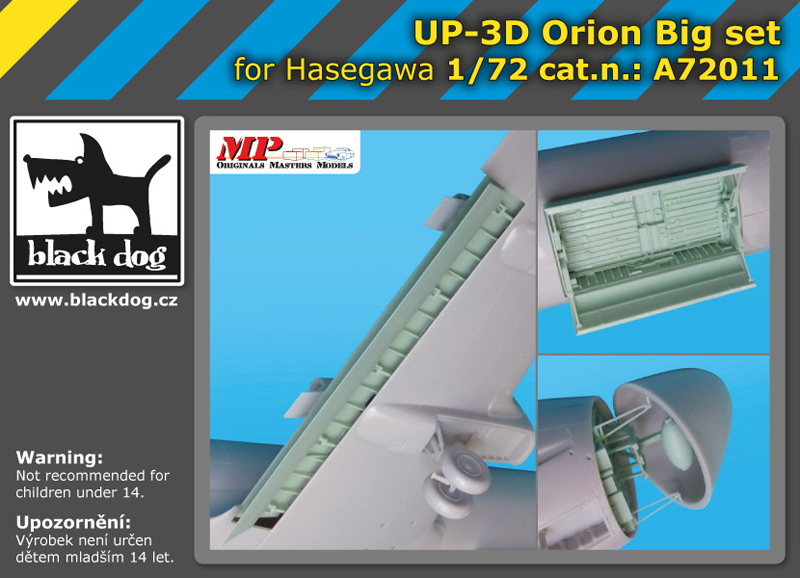 [사전 예약] A72011 1/72 UP-3 D Orion big set for Hasegawa