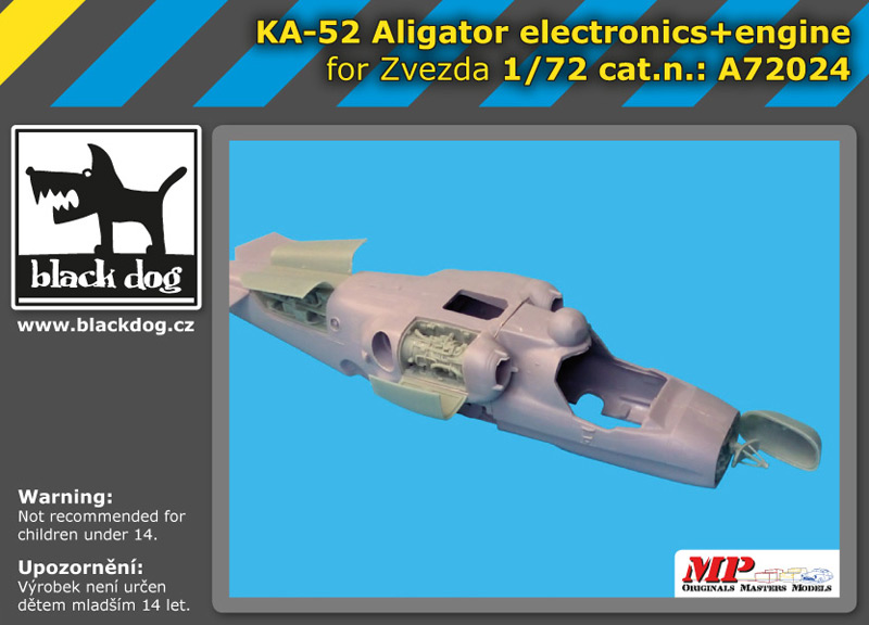 A72024 1/72 Ka -52 Aligator electronics+engine for Zvezda