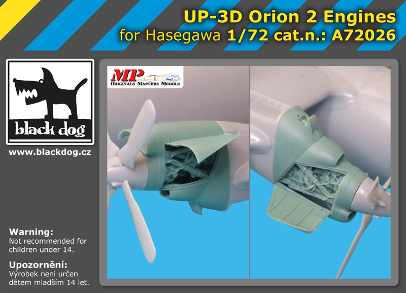 A72026 1/72 UP-3 D Orion 2 engines for Hasegawa