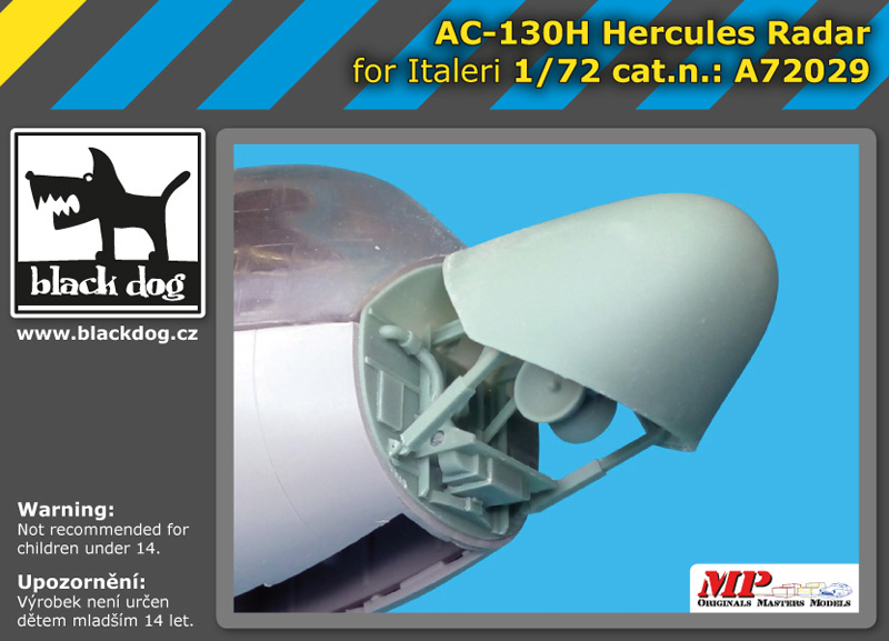 [사전 예약] A72029 1/72 AC-130 H Hercules radar for Italeri