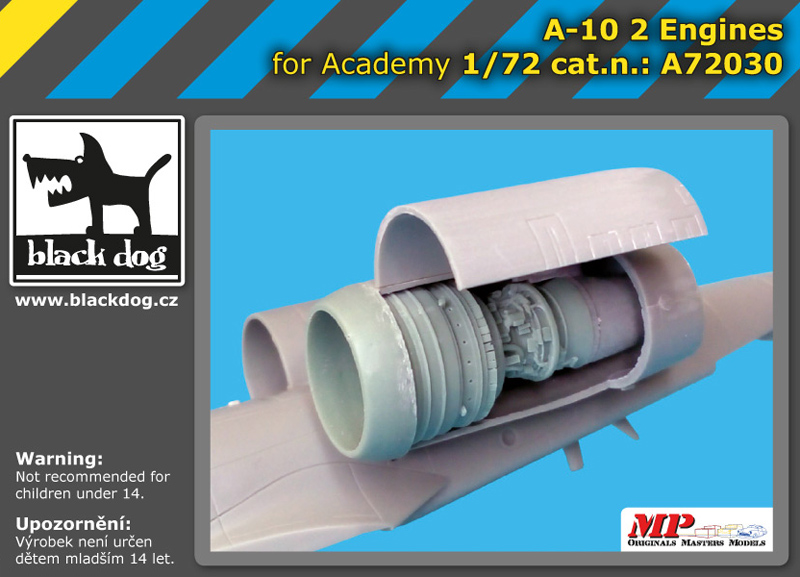A72030 1/72 A-10 2 engines for Academy