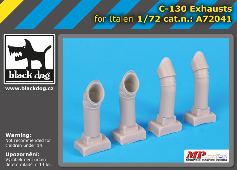 A72041 1/72 C-130 exhausts for Italeri