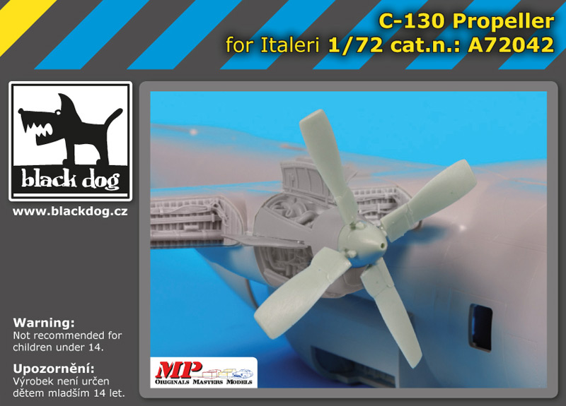 [사전 예약 ~3/17일] A72042 1/72 C-130 propeller for Italeri