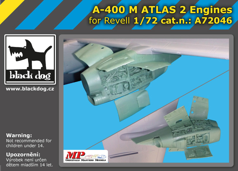 [사전 예약 ~3/17일] A72046 1/72 A-400 M Atlas 2 engines for Revell