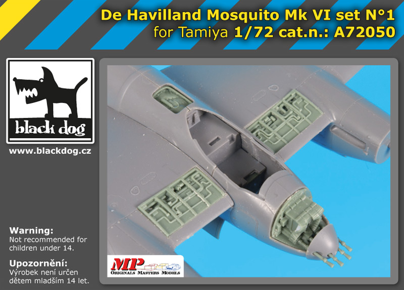 A72050 1/72 De Havilland Mosquito Mk VI set N°1 for Tamiya