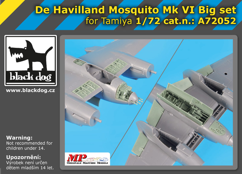 A72052 1/72 De Havilland Mosquito Mk VI Big set for Tamiya