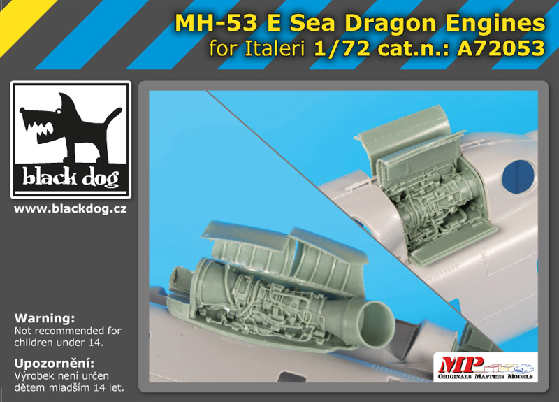 [사전 예약] A72053 1/72MH-53E Sea Dragon Engines for Italeri
