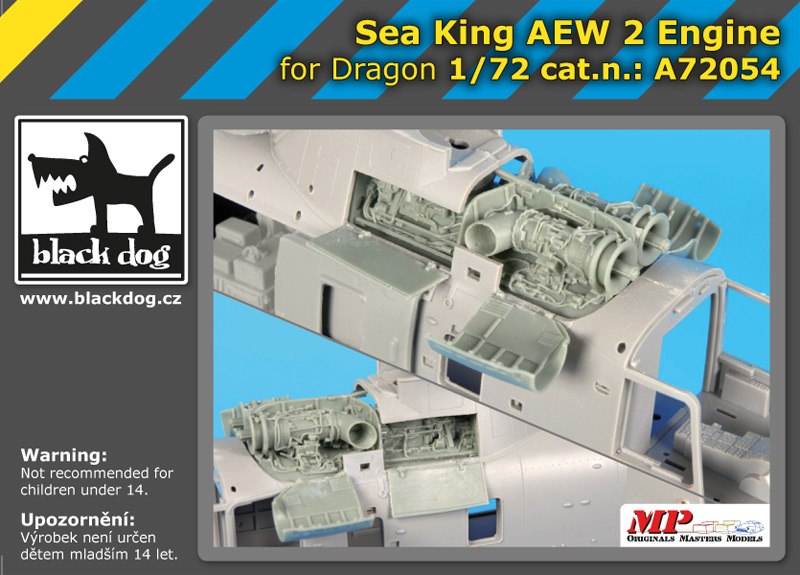 A72054 1/72 Sea King AEW 2 Engine for Dragon