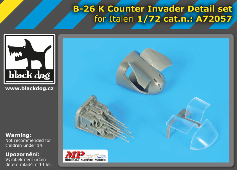 [사전 예약] A72057 1/72 B-26 K Counter Invader detail set for Italeri