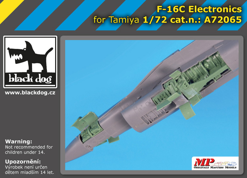 A72065 1/72 F-16 C electronics for Tamiya
