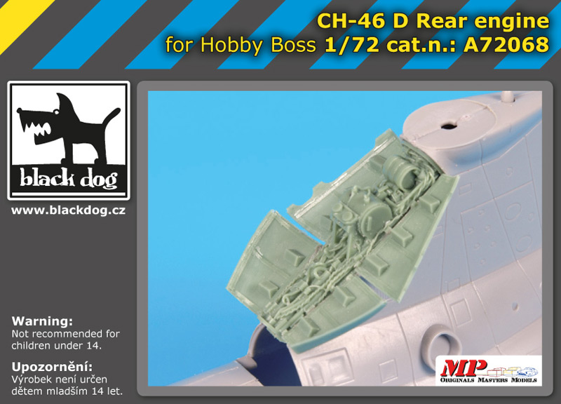 A72068 1/72 Ch -46 D rear engine for Hooby Boss