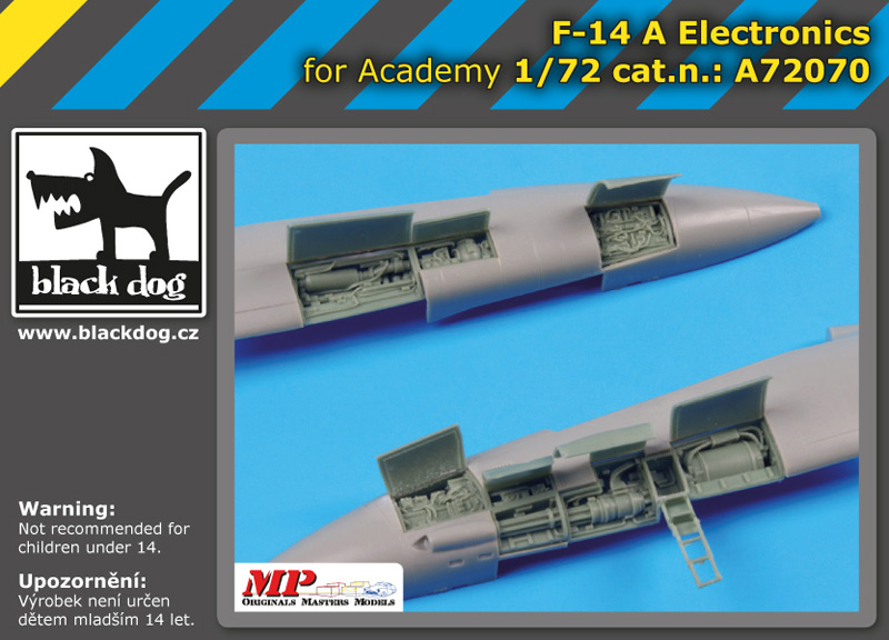 [사전 예약] A72070 1/72 F-14 A electronics for Academy