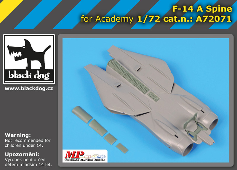 [사전 예약] A72071 1/72 F-14 A spine for Academy