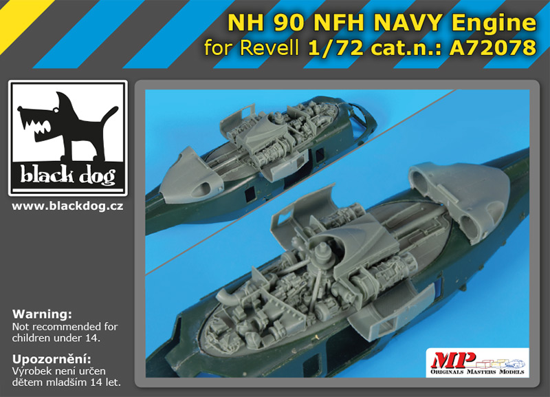 [사전 예약] A72078 1/72 NH 90 NFH Navy engine for Revell